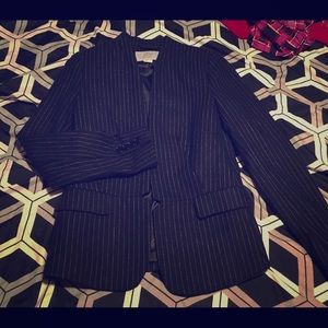 Navy Pin Striped H&M Blazer